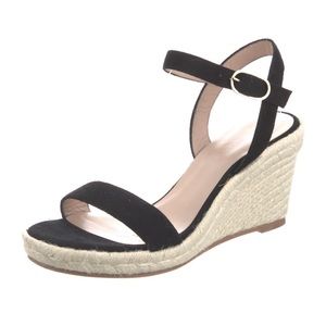 STUART WEITZMAN Teddi Suede Wedge Espadrille Sandal - NWOT